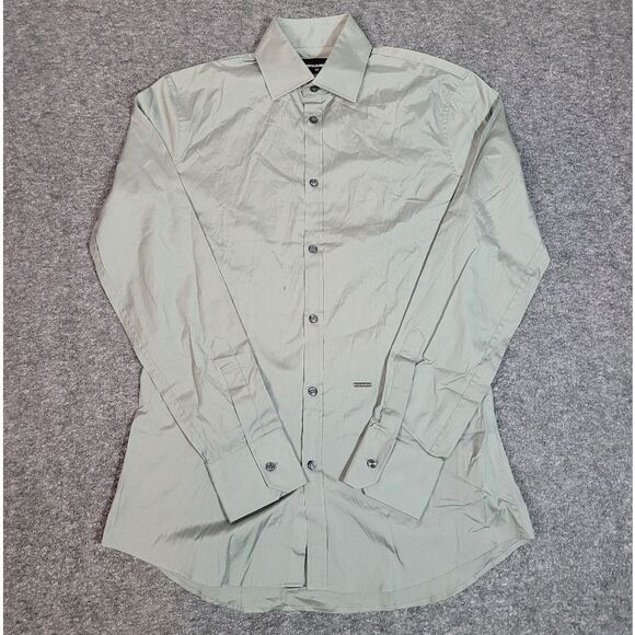 Dsquared2 Men's Size M Smart Casual Slim Fit Button Down Shirt Gray - Picture 1 of 11